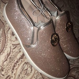 Rose gold shoes